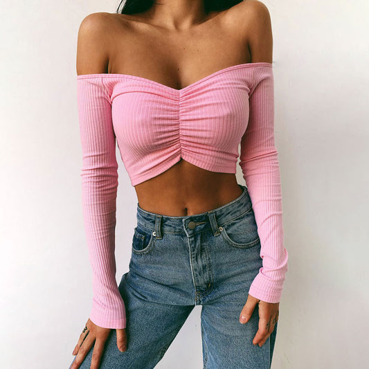 Off Shoulder Crop Top